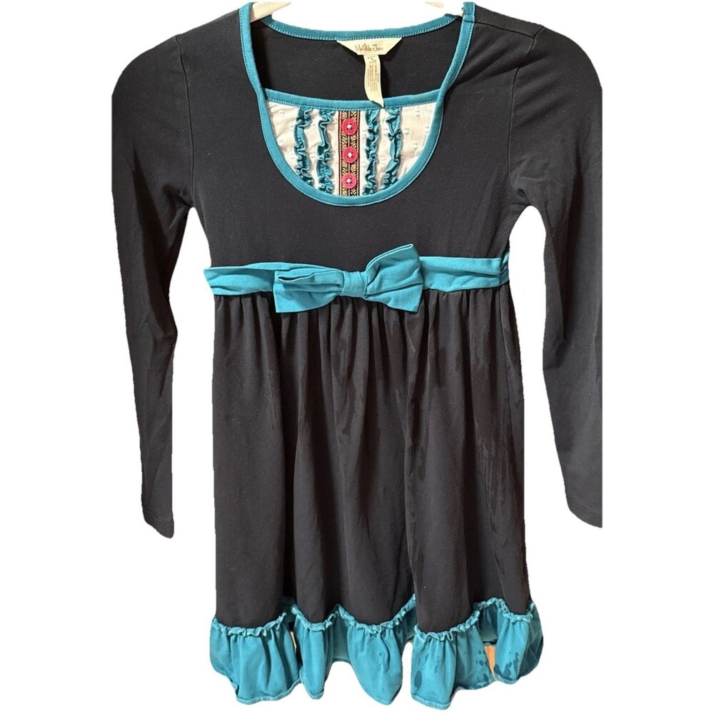 Matilda Jane Sense of Wonder Once Upon A Time Navy Long Sleeved Dress Size 8